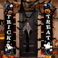 Halloween Day of the Dead Skeleton Couple Decorative Banner