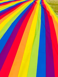 Kids Rainbow Grass Sliding Mat Outdoor Sensory Training Toy with Storage Bag and Ground Nails