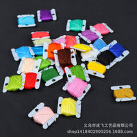 Cross Stitch Floss Bobbins Plastic Thread Organizer Winding Plates for Embroidery Thread Sorting