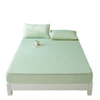 Summer Ice Silk Latex Cooling Mat Fitted Sheet Style for Dormitory and Home Use, Washable Air Conditioning Mat