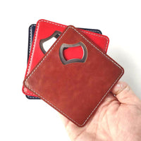 New Bottle Opener PU Leather Protective Cover Anti-Rust Beer Bottle Opener Sleeve