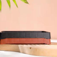 Thickened Frosted Plastic Rectangular Plant Pot Saucer Tray for Indoor Outdoor Use