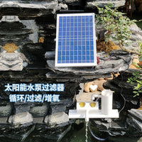 Solar Powered Pond Fountain Pump Aerator for Small Fish Tanks, High Power for Zoos, Flowing Water, Fish Ponds, and Farms