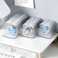 Acrylic Display Case for Badges and Pins, Dustproof and Moisture-proof Storage Box with Lid