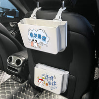 Car Seat Back Organizer and Trash Can, Foldable Hanging Storage Bag for Vehicle Interior