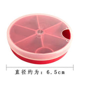Portable Round Fishing Tackle Box with Rotating Compartments for Lure and Accessories