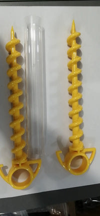 Camping Tent Pegs 25cm Spiral Plastic Ground Stakes for Outdoor Hiking and Camping