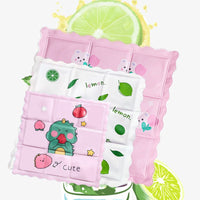 Summer Cooling Gel Pet Mat for Cats and Dogs - Cartoon Fruit & Animal Designs, Washable