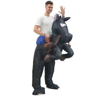 Inflatable Ride-On Animal Costumes for Kids and Adults - Halloween & Party Fancy Dress