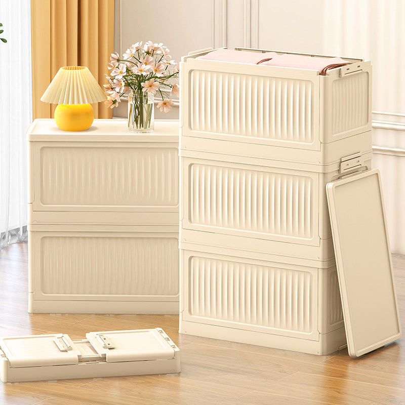 Foldable Cream-Style Storage Box for Car Trunk, Outdoor Camping, and Home Organization