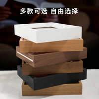 Handmade Wooden Photo Frame with Acrylic Display for Tabletop or Wall Mount, Double-Sided Transparency