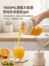 AUX Portable Blender, Mini Juicer Cup for Shakes and Smoothies, Ice Crushing Capability, 1400ML