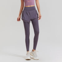 Women's 2-in-1 High Waist Yoga Pants, Slimming, Stretchy, Quick Dry for Gym, Running, Workout
