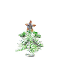 Handmade Glass Christmas Tree Figurine for Desktop & Aquarium Decor