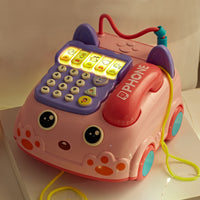 Kids Multifunctional Telephone Toy with Music and Stories for Early Education