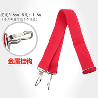 Snare Drum Strap Bass Drum Belt Red Thickened Hook 3.8CM for School Drum Corps Universal African Drum Waist Drum