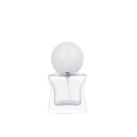 15ml Square Glass Perfume Atomizer Bottle with Bayonet Cap - Refillable Mini Spray Empty Bottle