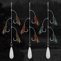 Tied Fly Fishing Lures String Hooks Soft Bait Artificial Flies for Trout Bass Micro Lure Simulation Bait