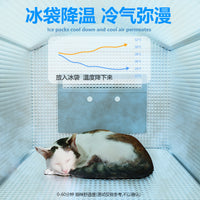 Portable Cat Cooling House for Summer, Pet Ice Nest Bed
