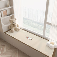 Cartoon Waterproof Faux Leather Bay Window Cushion, Stain-Resistant Tatami Mat, Easy-Clean All-Season Pad
