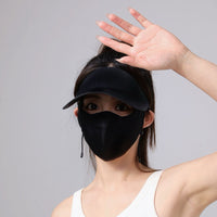 Summer Outdoor Sun Protection Face Mask with Brim, UV Protection Cooling Cover