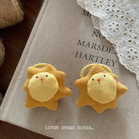 Forest-Inspired Cotton Linen Lion Charm Keychain Bag Pendant Necklace