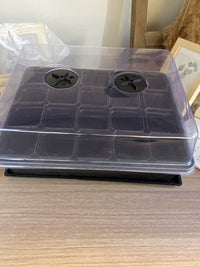 Seedling Tray with 20 Cells and Optional Humidity Dome for Succulents and Plant Propagation