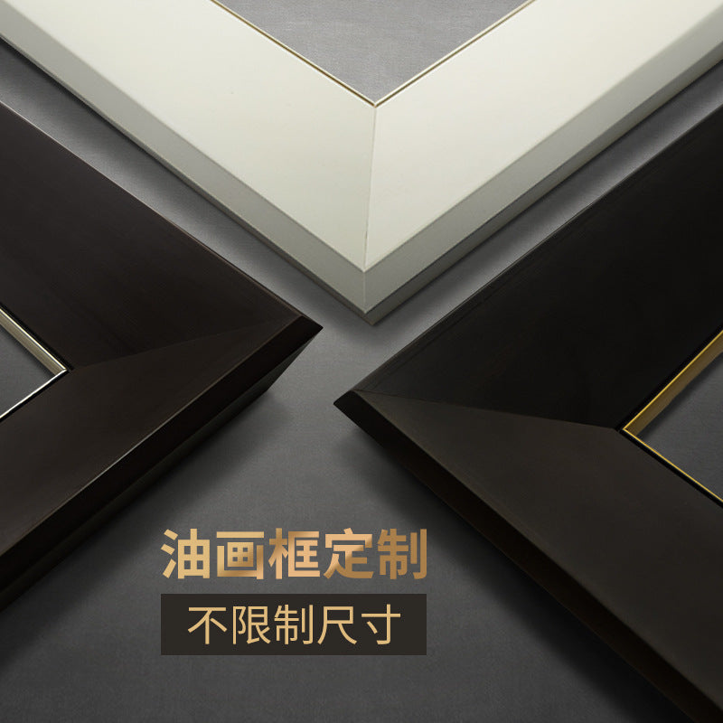 Premium Solid Wood Picture Frame for Oil Paintings, Sketches, Puzzles, and Mirrors - Custom Sizes
