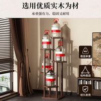 Multi-Tier Solid Wood Plant Stand for Indoor & Balcony Display