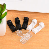 Self-Adhesive Cable Clips for Home and Office Cable Management