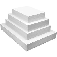 White Cardstock Paper for Art and Craft Projects, A3/A4/4K/8K Sizes, Various Weights