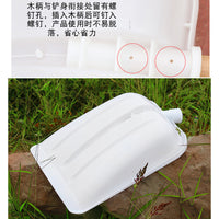 Heavy-Duty Plastic Shovel with Wooden Handle for Grain, Snow, and Industrial Use