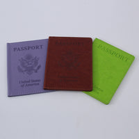 PU Leather Passport Holder Travel Wallet with Card Slots