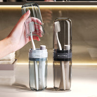 Portable Travel Toothbrush Holder and Mouthwash Cup Set