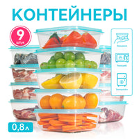 Food Grade PP Airtight Food Storage Containers for Refrigerator, Freezer, and Kitchen Organization