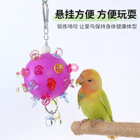 Parrot Chew Toy with Nipple Star Ball for Small to Medium Birds