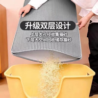 Cat Litter Mat Double Layer Honeycomb Design Trapping Pad