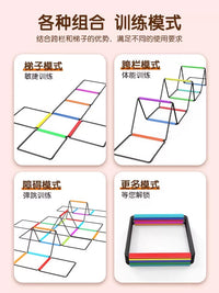 Football Training Agility Ladder for Kids, Home Physical Pace Training Equipment, Folding Rope Ladder