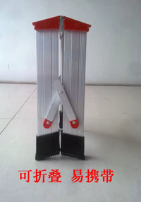 Thickened Aluminum Alloy Folding Ladder Stool for Car Washing and Household Use, A-Frame Ladder