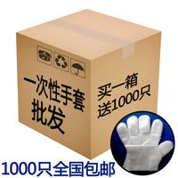 Disposable PE Plastic Gloves for Food Handling, Hair Dyeing, and Beauty Treatments - 1000 Count Pack