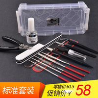 Trumpeter Model Building Tool Kit for Gundam Military Models - Nippers, Hobby Knife, Tweezers, Sanding Sticks