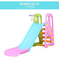Thickened Kids Indoor Slide with Basketball Hoop and Swing Set