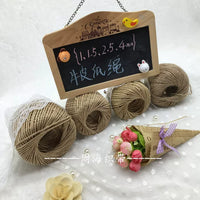 Kraft Paper Rope for DIY Crafts, Packaging, and Decoration - 1mm/1.5mm Thickness