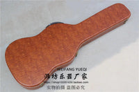 Flyoung Electric Guitar Hardshell Case for ST/TELE Style, Brown with Diamond Pattern