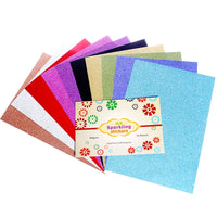 A4 Glitter Cardstock Self-Adhesive or Plain for Crafts and Decoration