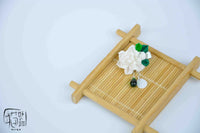 BJD Doll Japanese Kimono Hair Clip Headpiece for 1/4, 1/3, and Baby Dolls - Elegant Gardenia Design