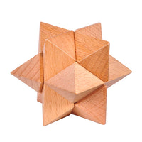 Adult Wooden Brain Teaser Puzzle Kongming Luban Lock