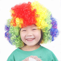 Clown Costume Accessories Set - Wig, Nose, Backpack, Whistle, Pump