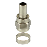F-Type Coaxial Cable Connector, All-Copper, Metric/Imperial, Extended Straight Plug for Digital Set-Top Boxes