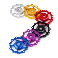 Mountain Road Bike Rear Derailleur Guide Wheel, 11T Ceramic Bearing Jockey Wheel for Bicycle Derailleur
